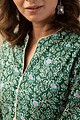 Image for Kusvaa Wkr047 Aaleahya Cotton Block Print Kurta Closeup