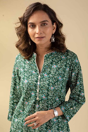 Image for Kusvaa Wkr047 Aaleahya Cotton Block Print Kurta Featured