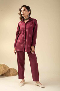 Image for Kusvaa Cood051 Ami Handloom Cotton Co Ord Set Sleeves