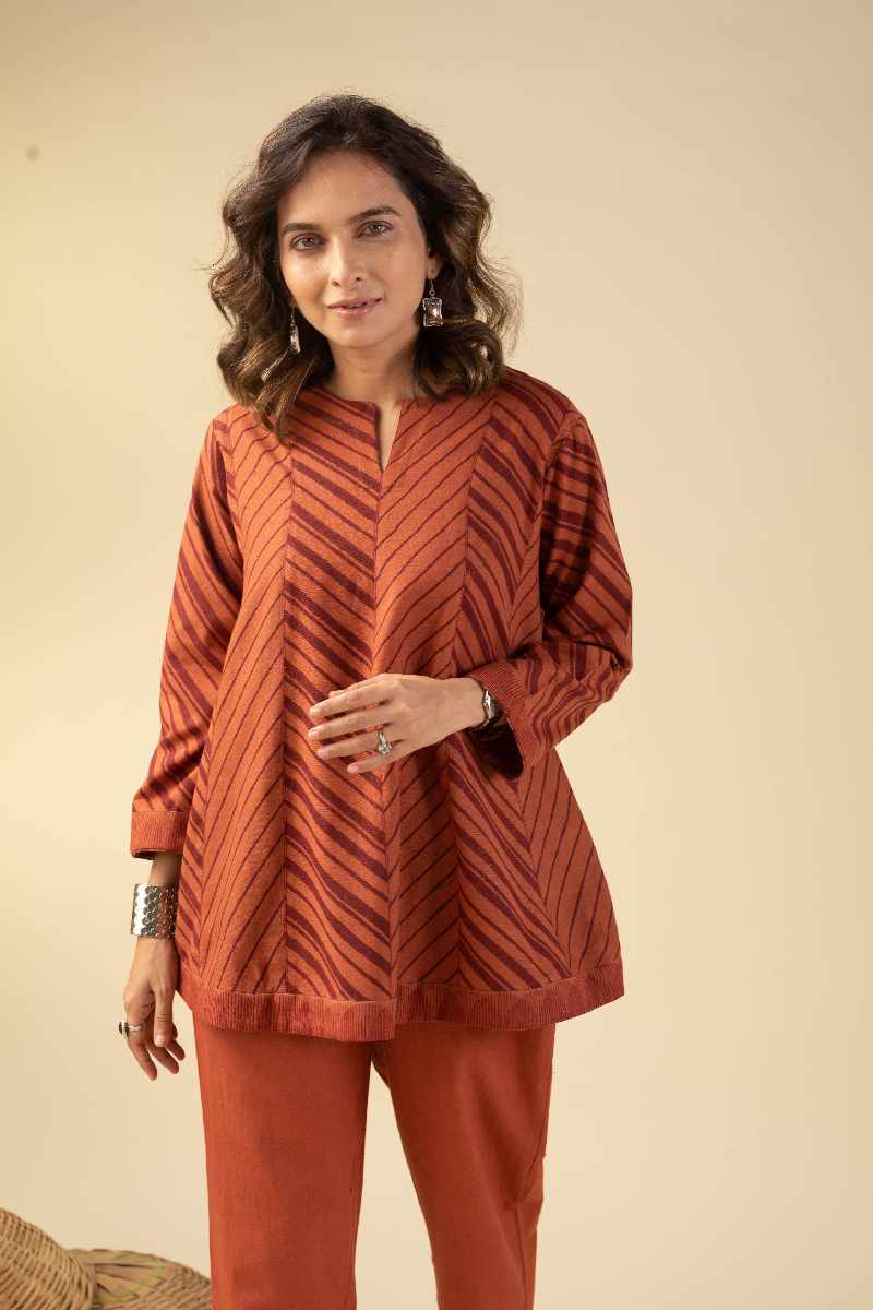 Image for Kusvaa Cood054 Aranya Cotton Slub Co Ord Set Front New