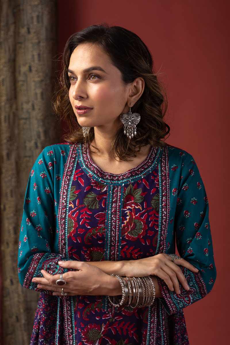 Image for Kusvaa Cood055 Meghana Cotton Kurta Pant Set Featured