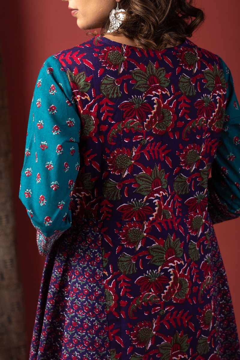 Image for Kusvaa Cood055 Meghana Cotton Kurta Pant Set Sitting