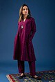 Image for Kusvaa Cood057 Urshi Cotton Silk Kurta Pant Set Side