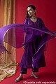 Image for Kusvaa Cood058 Jeena Chanderi Kurta Pant With Jacket Set Side