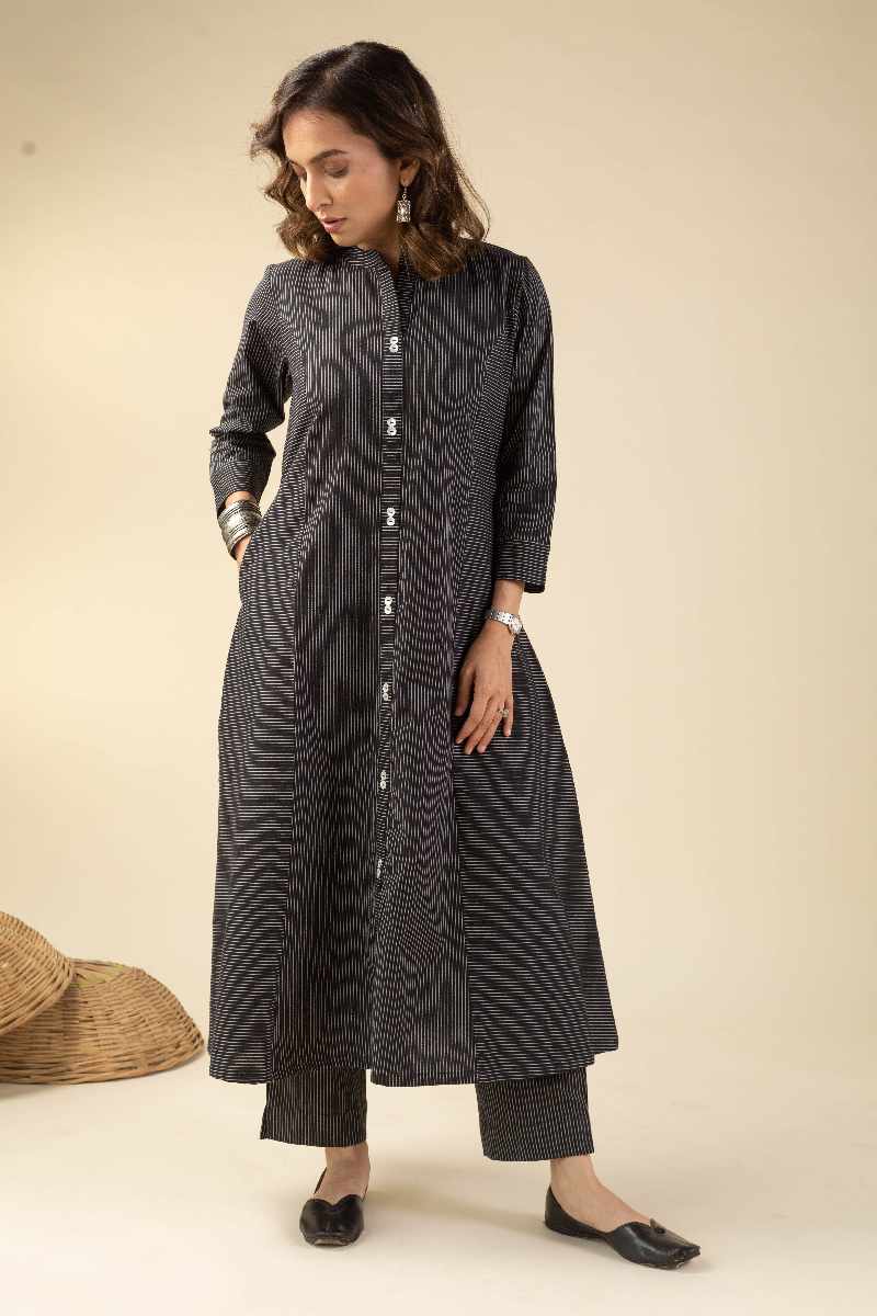 Image for Kusvaa Cood060 Roshawna Handloom Cotton Co Ord Set Pocket