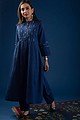 Image for Kusvaa Cood061 Savi Cotton Kurta Pant Set Neck