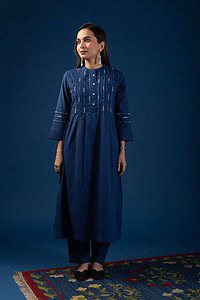 Image for Kusvaa Cood061 Savi Cotton Kurta Pant Set Side