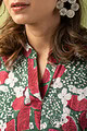 Image for Kusvaa Dr014 Brahmi Cotton Block Print Dress Closeup