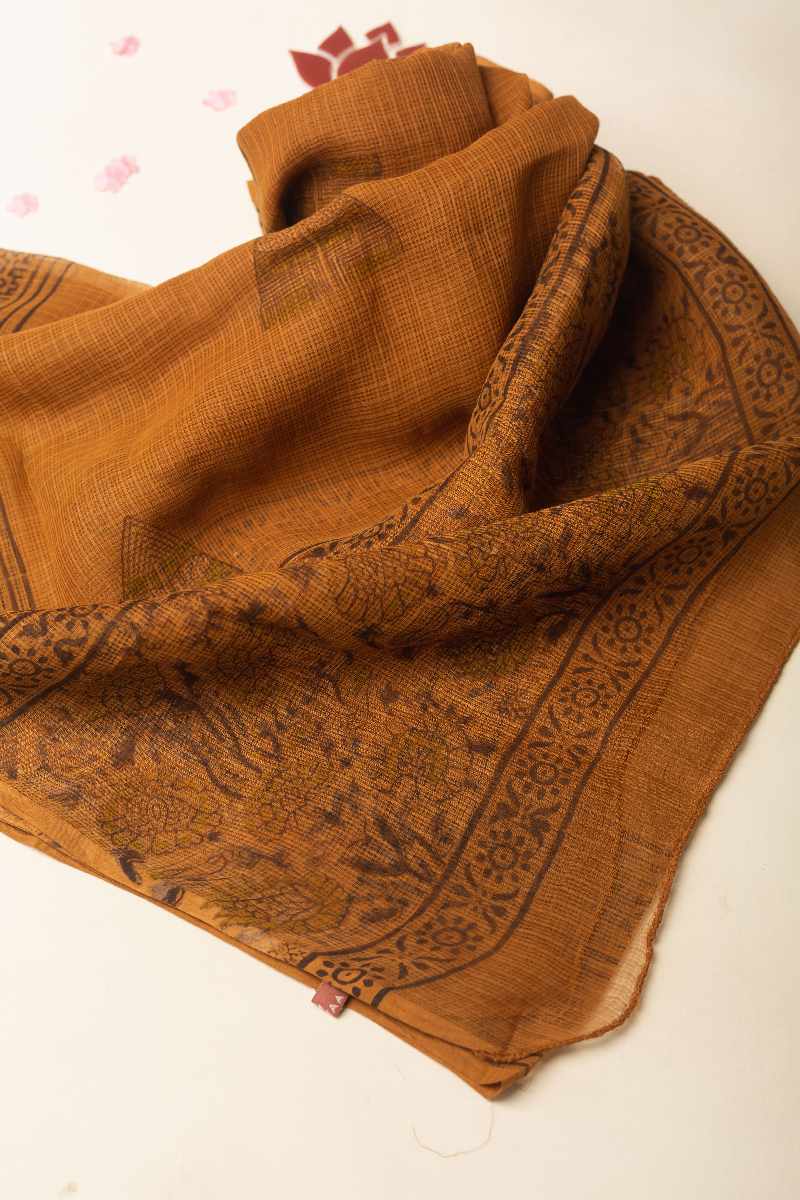 Image for Kusvaa Wkr048dup Kavi Cotton Kota Doriya Dupatta Side