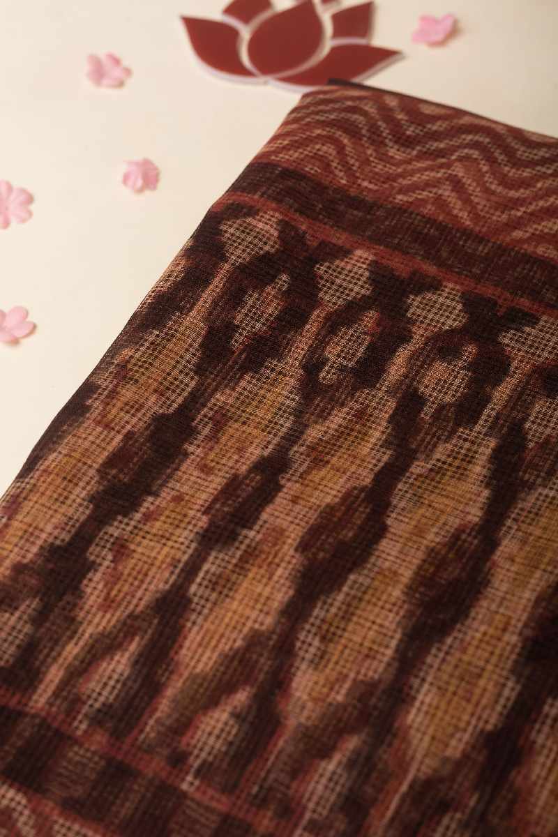 Image for Kusvaa Wkr049dup Priti Cotton Kota Doriya Dupatta Closeup 2