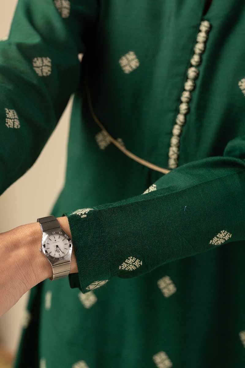Image for Kusvaa Wkr051 Hrudya Cotton Silk Kurta Closeup 2
