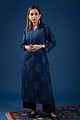 Image for Kusvaa Wkr052 Nirvana Cotton Handblock Print Kurta Sleeves