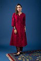 Image for Kusvaa Wkr054 Hrudya Cotton Silk Kurta Side