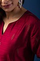 Image for Kusvaa Wkr054 Hrudya Cotton Silk Kurta Sitting