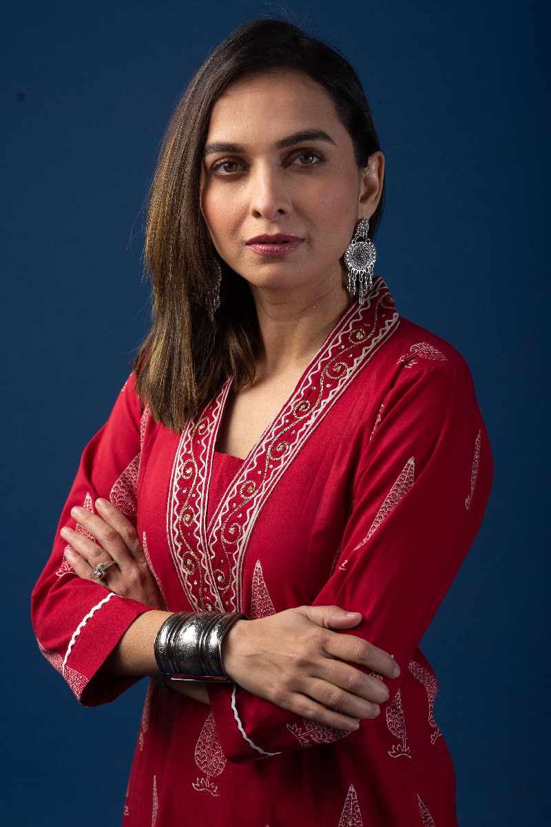 Image for Kusvaa Wkr055 Aalea Cotton Handblock Print Kurta Featured