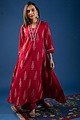 Image for Kusvaa Wkr055 Aalea Cotton Handblock Print Kurta Front