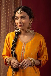 Image for Kusvaa Wkr056 Vidushi Chanderi Kurta Featured