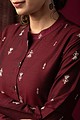 Image for Kusvaa Wkr057 Sanika Cotton Silk Kurta Closeup 3