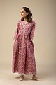 Image for Kusvaa Wkr065 Ishika Cotton Handblock Dress Pattern