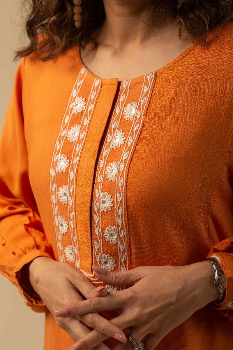 Image for Kusvaa Cood068 Arpita Hearingbone Co Ord Set Sleeves