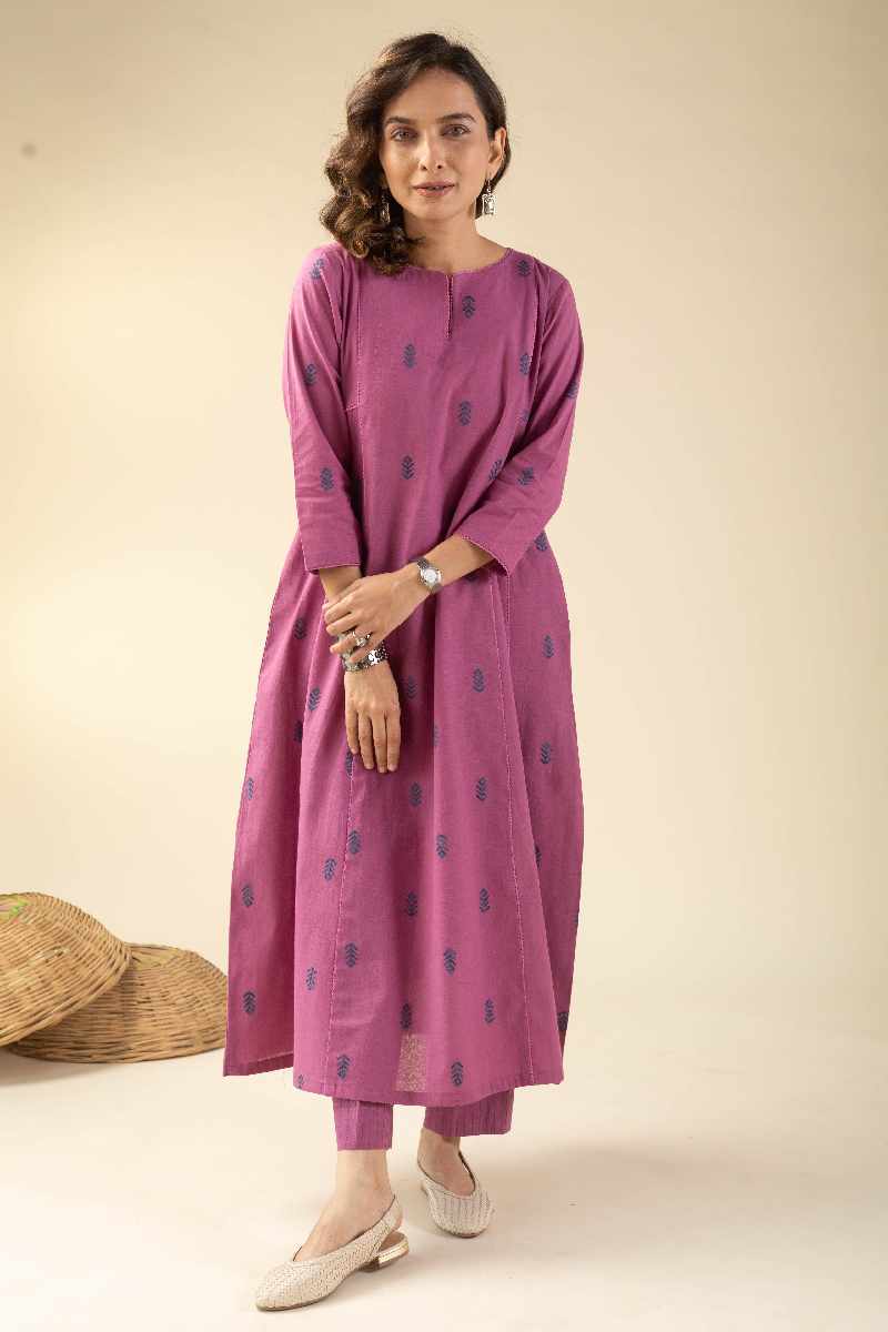 Image for Kusvaa Cood069 Aru Handloom Cotton Co Ord Set Front