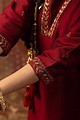 Image for Kusvaa Cood070 Ratri Cotton Silk Kurta Pant Set Closeup 2