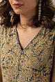Image for Kusvaa Cood073 Geeta Cotton Kalamkari Co Ord Set Closeup