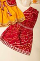Image for Kusvaa Grw031 Mudita Muslin Girls Kurta Jacket And Pant Set Pocket