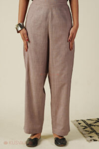 Image for Kusvaa Pnt007 Aarna Cotton Slub Pant Lightbrown Featured