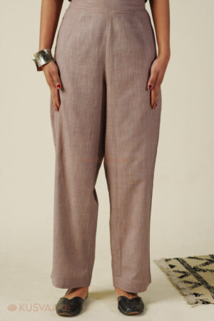 Image for Kusvaa Pnt007 Aarna Cotton Slub Pant Lightbrown Featured