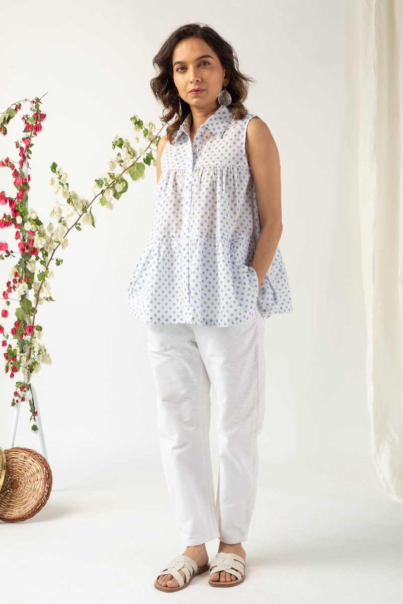 Image for Kusvaa Shk008 Neera Cotton Short Kurti Front