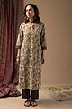 Image for Kusvaa Wkr062 Anushree Cotton Blockprint Kurta Side