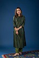 Image for Kusvaa Wkr066 Zoya Chanderi Straight Kurta Pocket