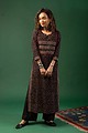 Image for Kusvaa Wkr070 Abjita Cotton Blockprint Kurta Front