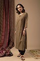 Image for Kusvaa Wkr071 Rahee Cotton Screen Print Kurta Back