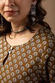 Image for Kusvaa Wkr071 Rahee Cotton Screen Print Kurta Neck