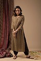 Image for Kusvaa Wkr071 Rahee Cotton Screen Print Kurta Side