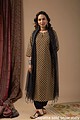 Image for Kusvaa Wkr071 Rahee Cotton Screen Print Kurta Sitting