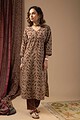 Image for Kusvaa Wkr072 Sunila Cotton Screen Print Kurta Pattern