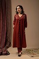 Image for Kusvaa Wkr073 Aarna Cotton Slub Kurta Front