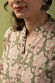 Image for Kusvaa Wkr074 Sneha Cotton Blockprint Kurta Back