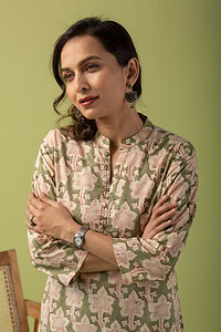 Image for Kusvaa Wkr074 Sneha Cotton Blockprint Kurta Featured