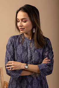 Image for Kusvaa Wkr075 Sarni Cotton Blockprint Kurta Featured