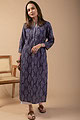 Image for Kusvaa Wkr075 Sarni Cotton Blockprint Kurta Side