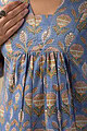 Image for Kusvaa Wkr076 Lalika Cotton Blockprint Kurta Closeup 2