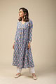 Image for Kusvaa Wkr076 Lalika Cotton Blockprint Kurta Pocket