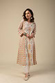 Image for Kusvaa Wkr077 Savarna Cotton Blockprint Kurta Side New