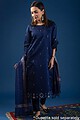 Image for Kusvaa Wkr081 Aani Cotton Jamdani Kurta Back