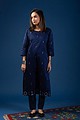 Image for Kusvaa Wkr081 Aani Cotton Jamdani Kurta Sitting