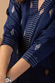 Image for Kusvaa Wkr086 Saachi Silk Jamdani Kurta Closeup 2
